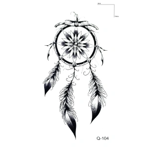Tüylü Düş Kapanı Mini Geçici Dövme Tattoo