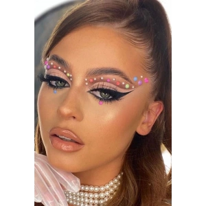 Vücut Ve Yüz Taşı/ Karışık Renk Incili Sticker