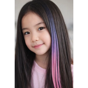 Yan Çıt Çıt Postiş / 2 Renk Ombre / 50 Cm