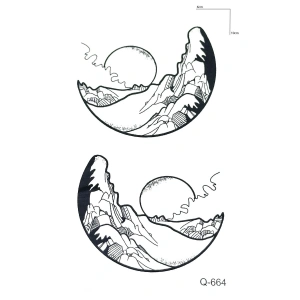 Yarım Ay Mini Geçici Dövme Tattoo