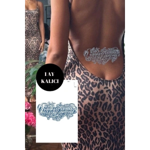 Yazı Detaylı 12 Saat Sonra Kararan Geçici Dövme Tattoo