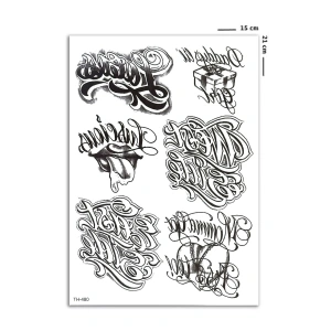 Yazı Geçici Dövme Tattoo