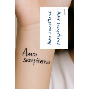 Yazılı 12 Saat Sonra Kararan Geçici Dövme Tattoo