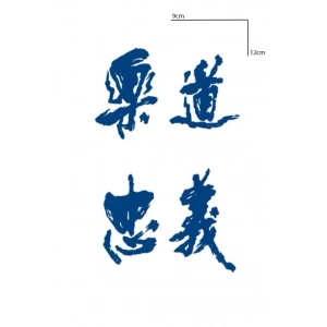 Yazılı 12 Saat Sonra Kararan Geçici Dövme Tattoo