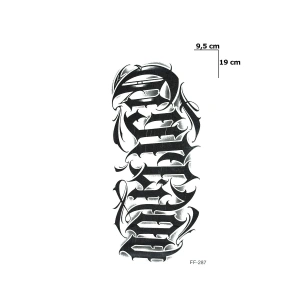 Yazılı Dövme Geçici Tattoo