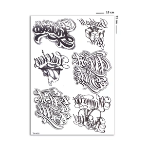 Yazılı Geçici Dövme Tattoo