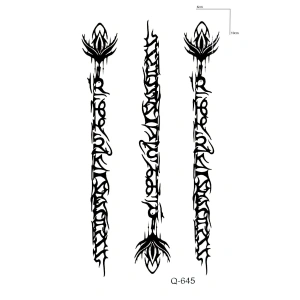 Yazılı Mini Dövme Geçici Tattoo