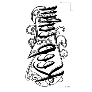 Yazılı Mini Dövme Geçici Tattoo