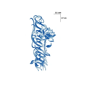 Yazılı Sonradan Kararan Yarı Kalıcı Geçici Dövme Tattoo