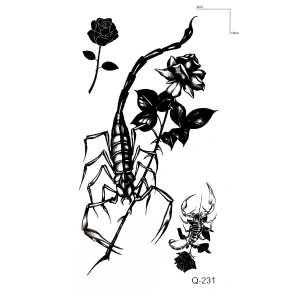 Yengeç Mini Geçici Dövme Tattoo
