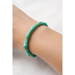 Yeşil Renk Boncuk Detaylı Bileklik