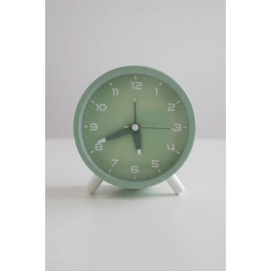Yeşil Renk Dekoratif Işıklı Alarmlı Masa Saati