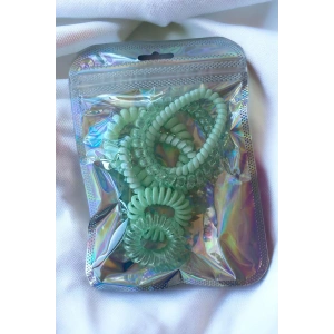 Yeşil Renk Helezon Toka Set