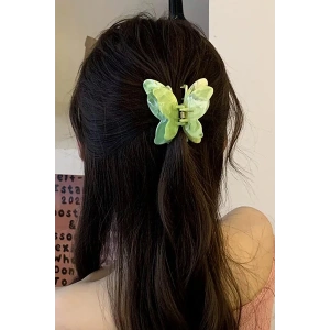 Yeşil Renk Kelebek Figürlü Mandal Toka