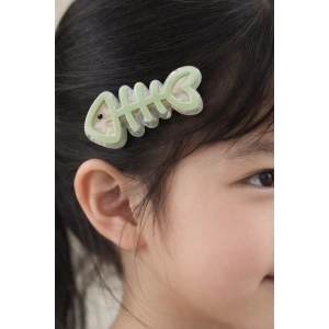 Yeşil Renk Kılçık Figürlü Yan Toka