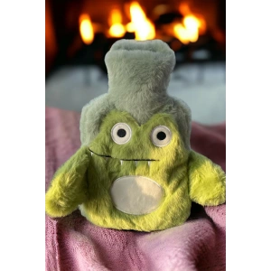 Yeşil Renk Kurbağa Figürlü Sıcak Su Torbası