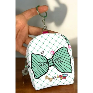 Yeşil Renk Kurdele Figürlü Anahtarlık /Cüzdan