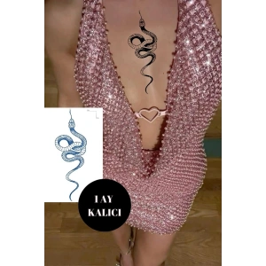 Yılan Figürlü 12 Saat Sonra Kararan Geçici Dövme Tattoo