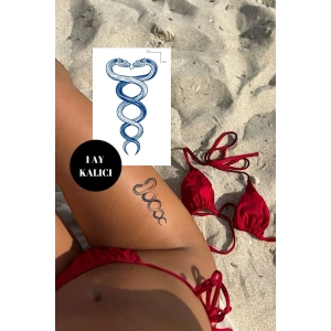 Yılan Figürlü 12 Saat Sonra Kararan Geçici Dövme Tattoo