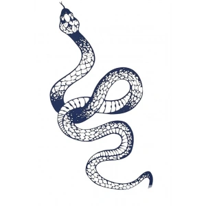 Yılan Sonradan Kararan Yarı Kalıcı Geçici Dövme Tattoo