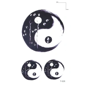 Yin Yang Mini Geçici Dövme Tattoo