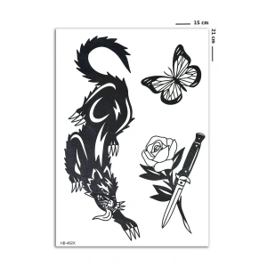 Yırtıcı Geçici Dövme Tattoo