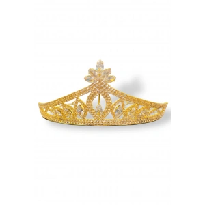 Zirkon Taşlı Gelin/Kına/Nişan/Söz Tasarım Taç