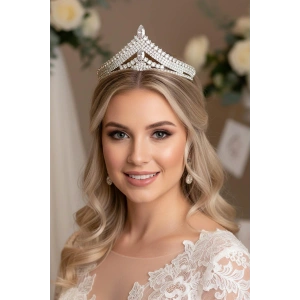 Zirkon Taşlı Gelin/Kına/Nişan/Söz Tasarım Taç