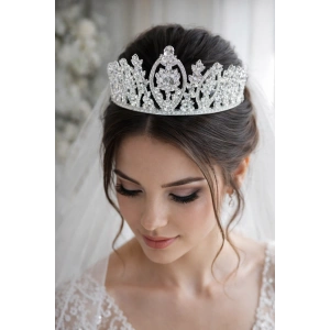 Zirkon Taşlı Gelin/Kına/Nişan/Söz Tasarım Taç