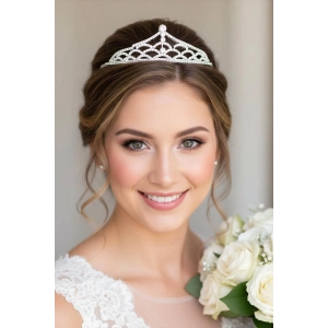 Zirkon Taşlı Gelin/Kına/Nişan/Söz Tasarım Taç