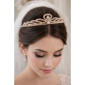 Zirkon Taşlı Gelin/Kına/Nişan/Söz Tasarım Taç