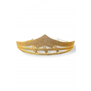 Zirkon Taşlı Gelin/Kına/Nişan/Söz Tasarım Taç