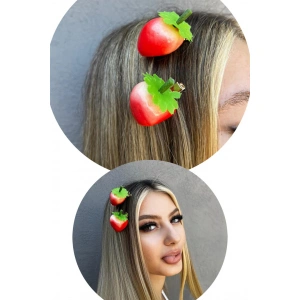 2li Çilek Figürlü Yan Toka