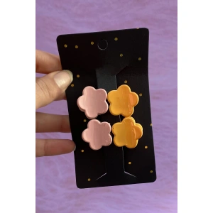 4Lü Karışık Renk Mandal Toka Set