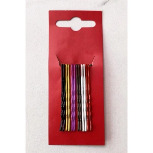 6 Çift Karışık Renk Tel Toka Set