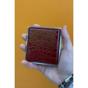 Bordo Renk Kabartmalı Orta Boy Tabaka