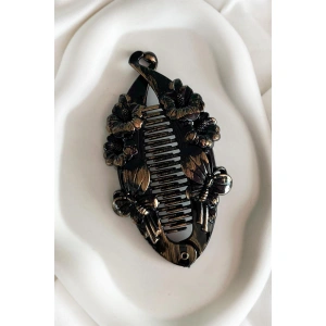 Karışık Renk Antik Desenli Çiçek Figürlü Muz Toka