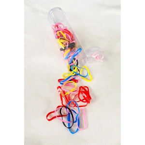 Karışık Renk Perma Paket Lastik Toka