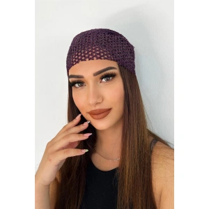 Mor Renk Simli Fular