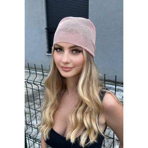 Pembe Renk Fileli Fular