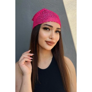 Pembe Renk Simli Fular