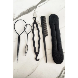 Siyah Renk Topuz Aparat Seti