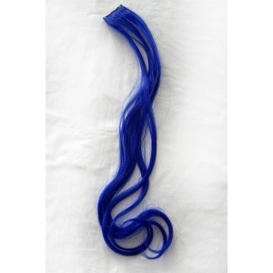 Yan Çıt Çıt Postiş / Lacivert Renk / 50 Cm