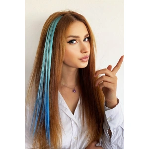 Yan Çıt Çıt Postiş / Ombre iki Renkli / 50 Cm