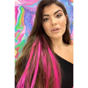 Yan Çıt Çıt Postiş / Ombre iki Renkli / 50 Cm