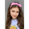 3lü Pembe Renk Çocuk Saç Bandı Set