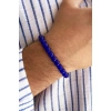Lacivert Renk Boncuk detaylı Erkek Bileklik