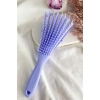Lila Renk Dolaşık Açıcı Masaj Etkili Elektriklenmeyi Önleyen Saç Fırçası/ Tarak
