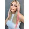 Pembe Renk Yan Çıt Çıt Postiş 50 Cm