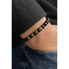 Siyah Renk Boncuklu Erkek Bileklik